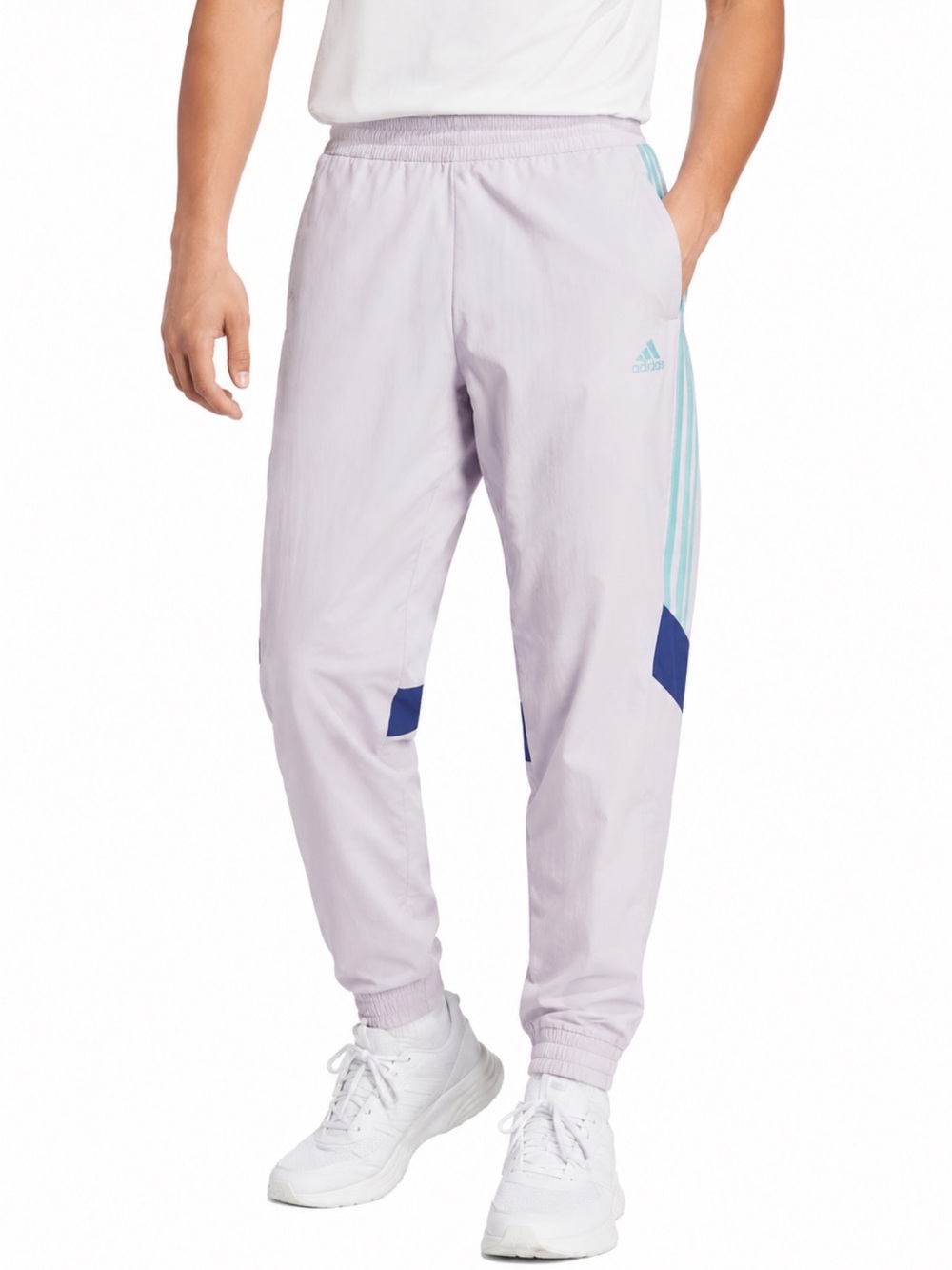 NWT! Adidas Tiro Woven Track Jogger Pants Silver Dawn Men’s Medium